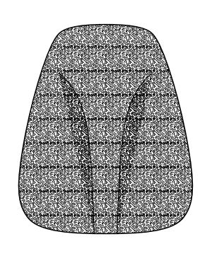 Upholstered Backrest Shell (Not available in Vinyl or leather) - BU